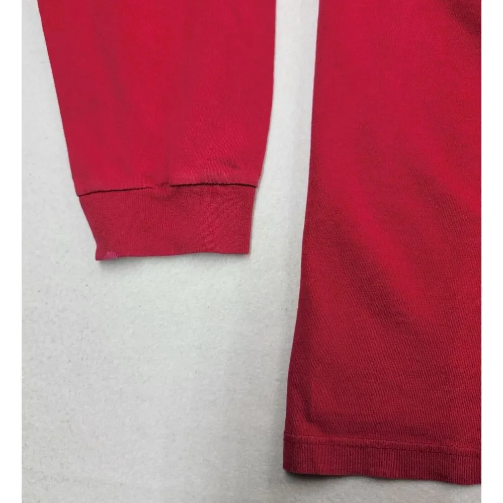 Vintage 90s Nike Embroidered Logo Crewneck Cotton‎ Long Sleeve T-Shirt Men's L